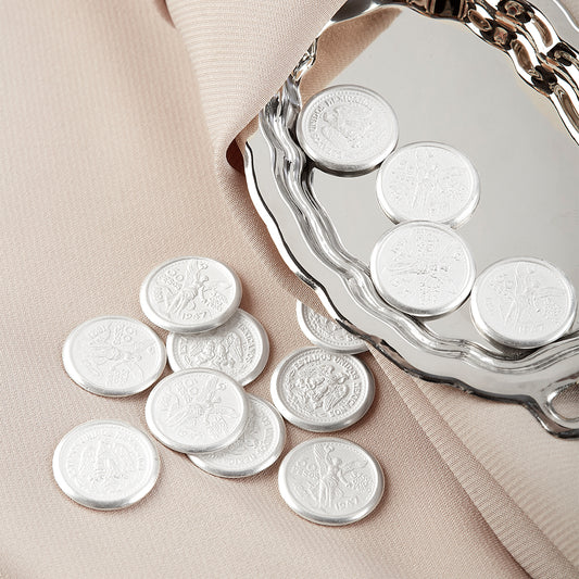 JUEGO DE ARRAS PARA BODAS CON CHAROLA