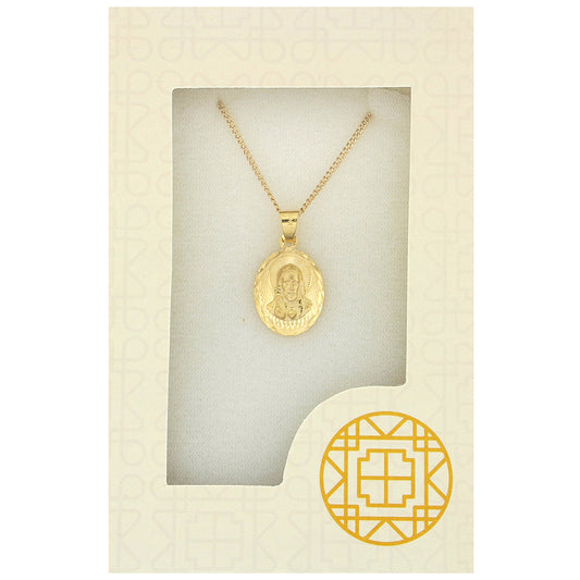 MEDALLA DIAMANTADA OVAL 10 SAGRADO CORAZON CMC6