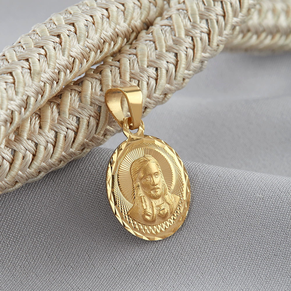 MEDALLA DIAMANTADA OVAL 10 SAGRADO CORAZON CMC6