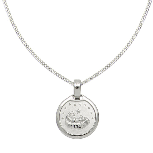 MEDALLA BAUTIZO REDONDA BISEL LISO 7