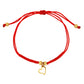 PULSERA DIJE DE CORAZÓN HILO
