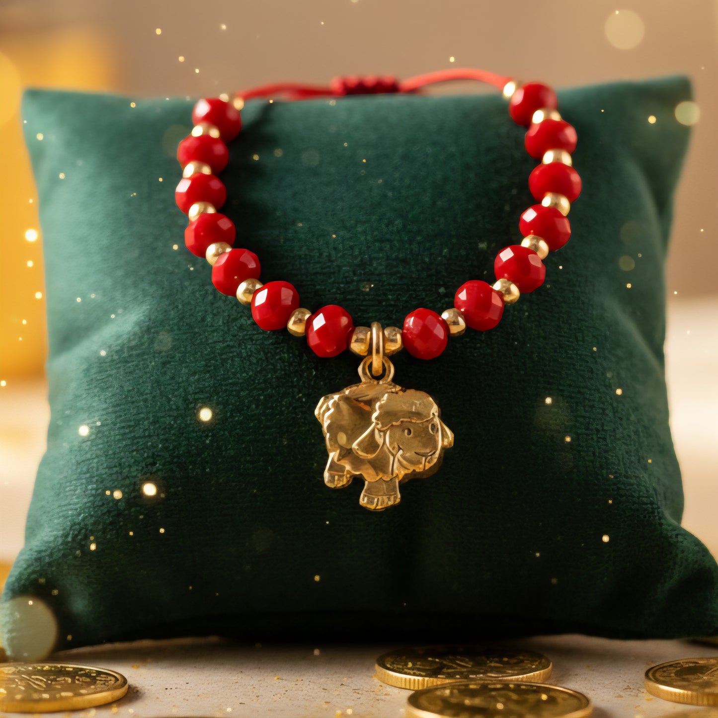 PULSERA BORREGO DE LA ABUNDANCIA CRISTAL