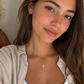 Collar Dije Cruz Chapa Oro Con Zirconias Mujer  Marelo CZ49C
