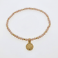 PULSERA SAN BENITO COLGANTE ELÁSTICA DE CRISTAL
