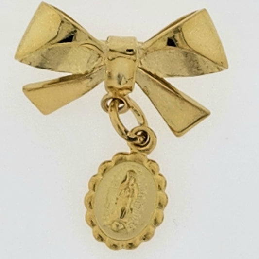 Moño fistol con Medalla virgen de Guadalupe MOPAVER7VG
